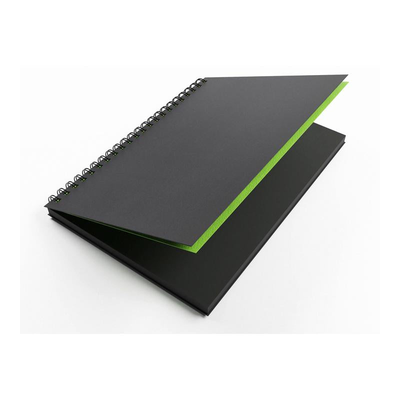 Artgecko Shady Sketchbook A4 80 Pages 40 Sheets 200gsm Black Toned Card GEC400_5