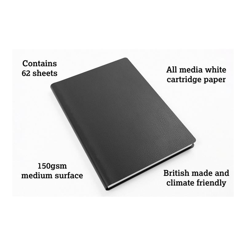 Artgecko Swanky Sketch Journal A5 124 Pages 62 Sheets 150gsm White Paper GEC500_3