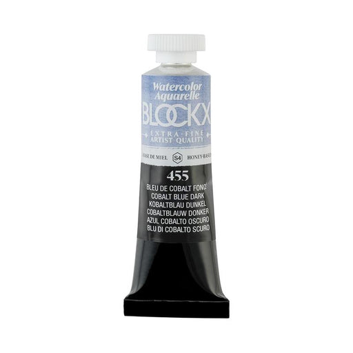BLOCKX Watercolour Tube 15ml S4 455 Cobalt Blue Dark C44455BXC_1