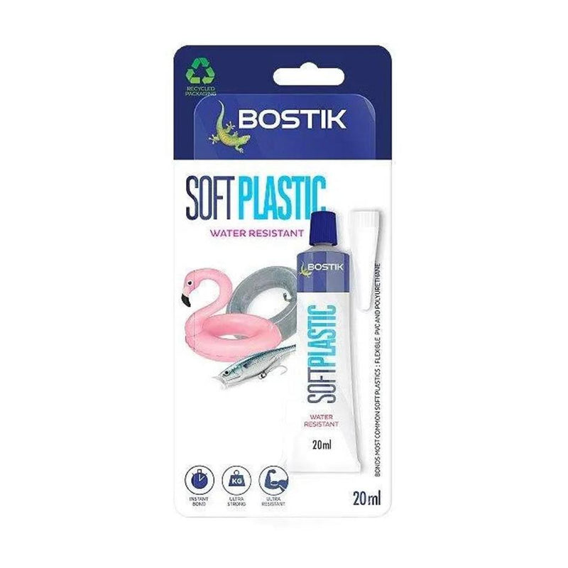 Bostik 20ml Soft Plastic Adhesive, Clear, Quick Drying_1