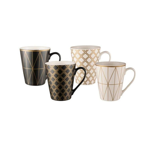 Bundanoon Conical Mug Set 4- Geotalics_1
