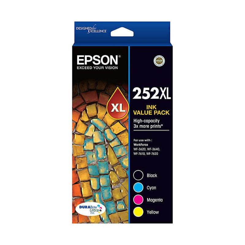 Epson 252 4 High Yield Ink Value Pack C13T253692