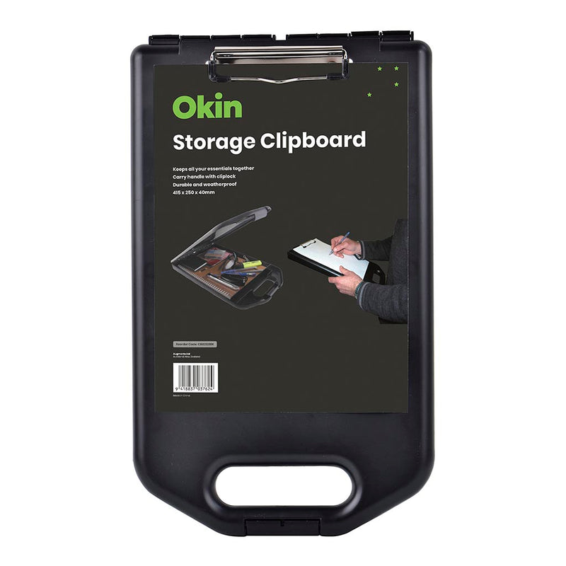 Okin Storage Clipboard A4 Black