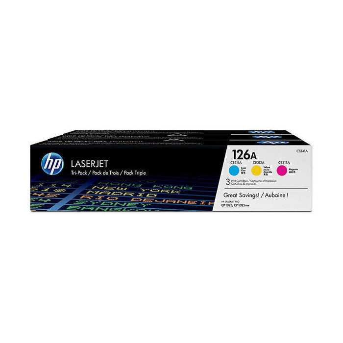 HP 126A CMY Tri-pk Ton CF341A