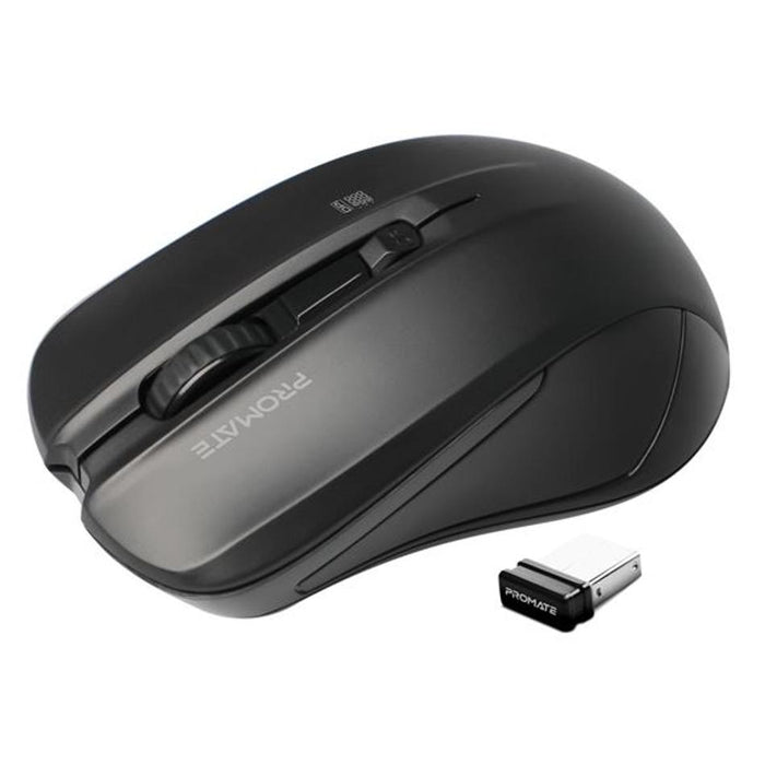 Promate Ergonomic Wireless Mouse CONTOUR.BLK