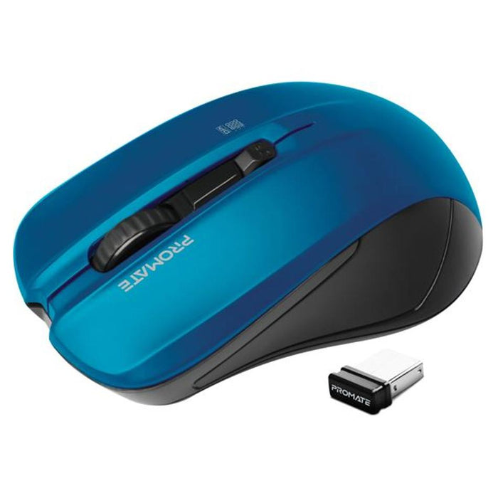 Promate Ergonomic Wireless Mouse CONTOUR.BL