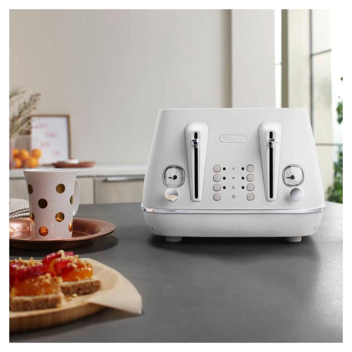 Delonghi Delonghi Distinta Moments 4 Slice Sunshine White CTIN4003W