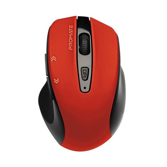 Promate Ezgrip Ergonomic Wireless Mouse CURSOR.RED