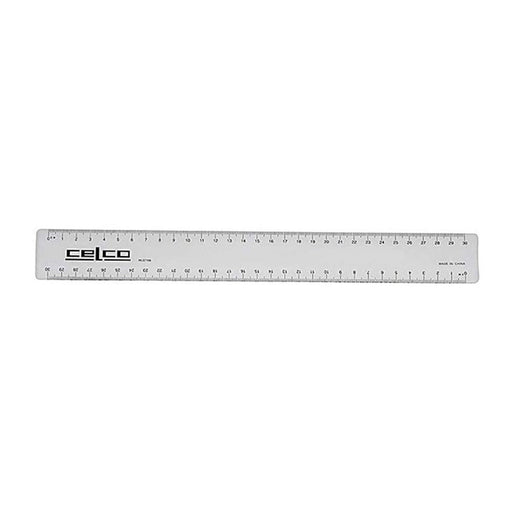 Celco Ruler 30Cm Clear Plastic Pk50_1