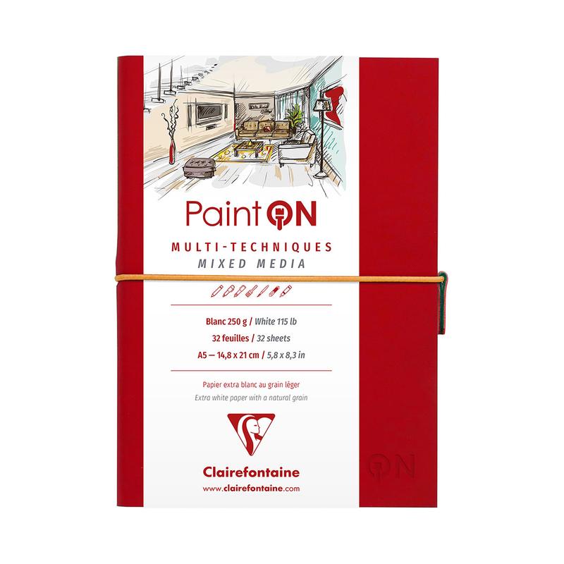 Clairefontaine PaintON Stitchbook White A5 250g 32sh C975181C_1