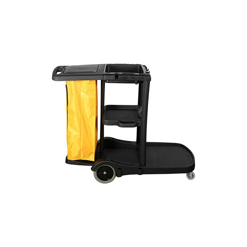 Cleanlink Janitor'S Trolley 3 Tier Black 12082_1