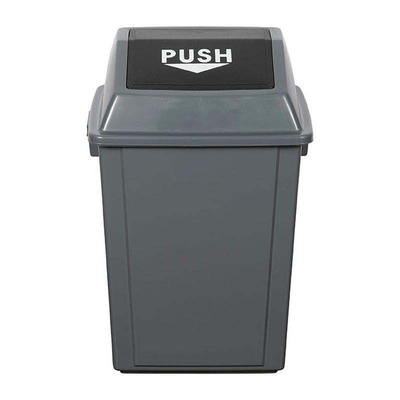 Cleanlink Rubbish Bin With Bullet Lid 40L Grey 12055_1