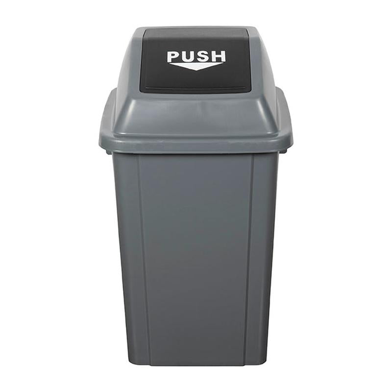Cleanlink Rubbish Bin With Bullet Lid 60L Grey 12056_1