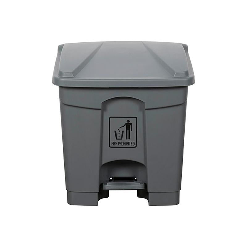 Cleanlink Rubbish Bin With Pedal Lid 30L Grey 12057_1