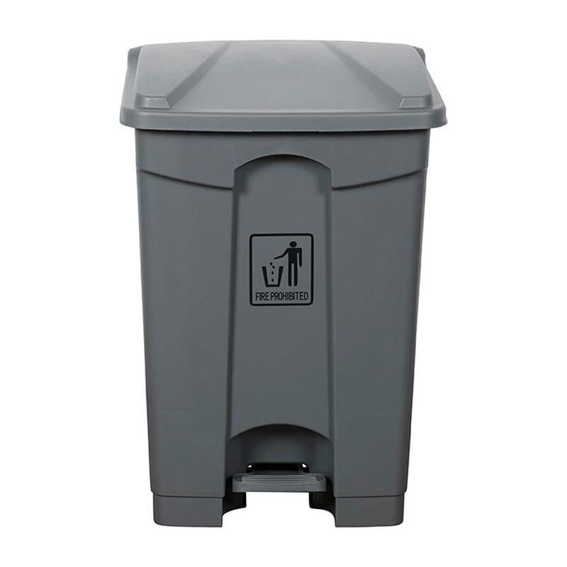Cleanlink Rubbish Bin With Pedal Lid 45L Grey 12059_1