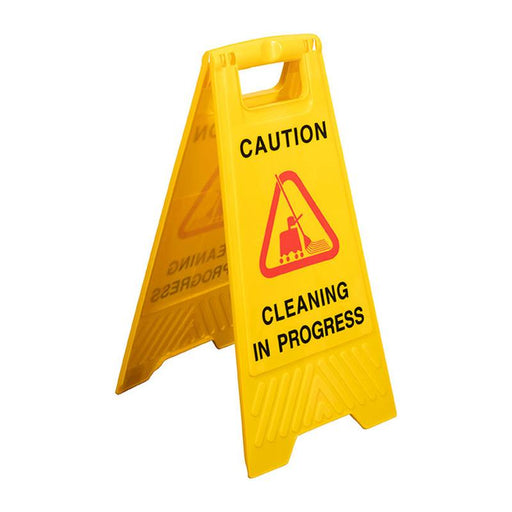 Cleanlink Safety Sign Cleaning In Progress Yellow 12051_1