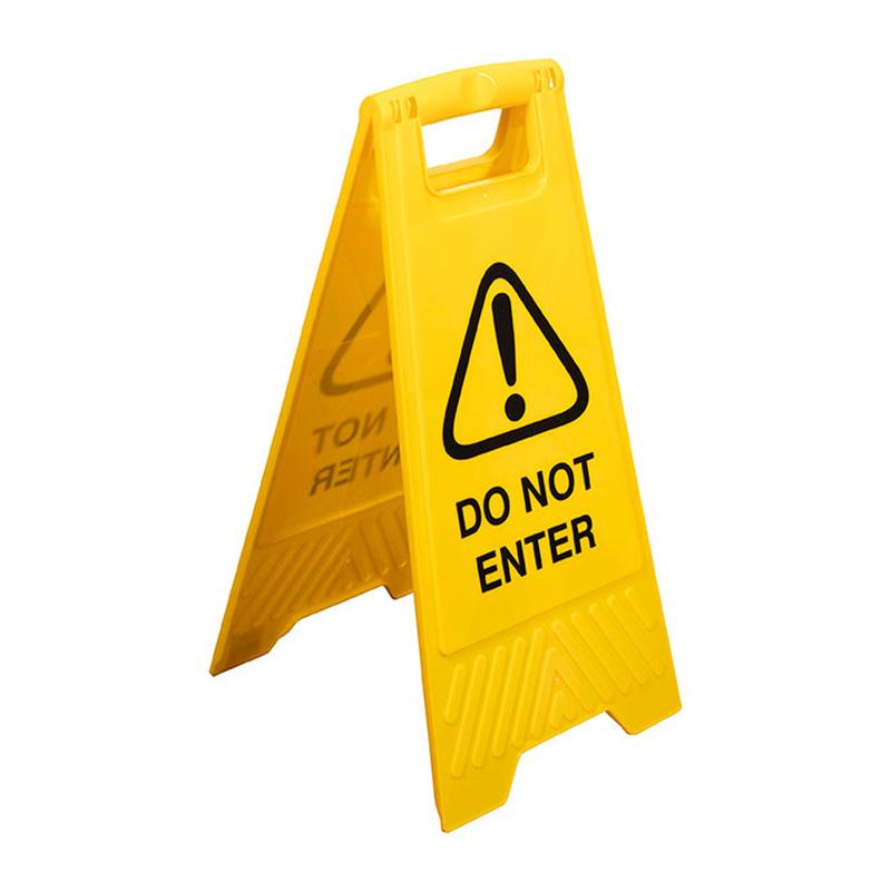 Cleanlink Safety Sign Do Not Enter Yellow 12161_1