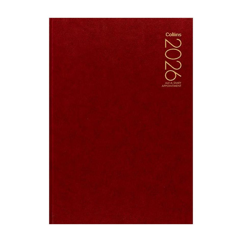 Collins A41A Red Appointment Diary 2024 - 14 Hour Slots_1