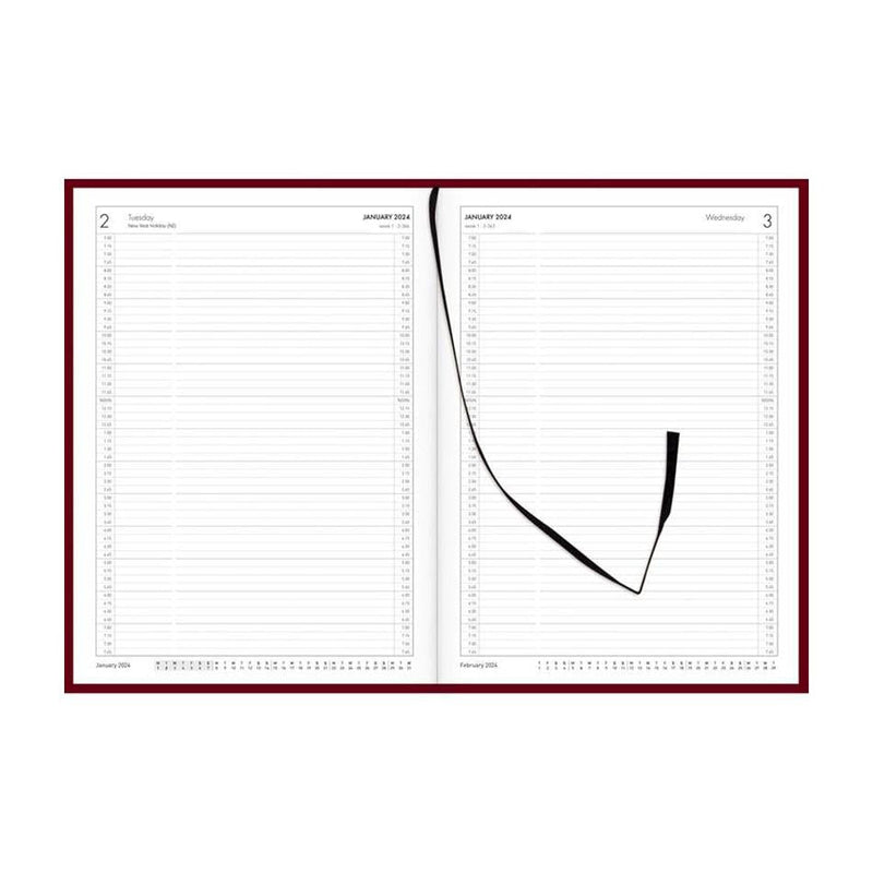Collins A41A Red Appointment Diary 2024 - 14 Hour Slots_2