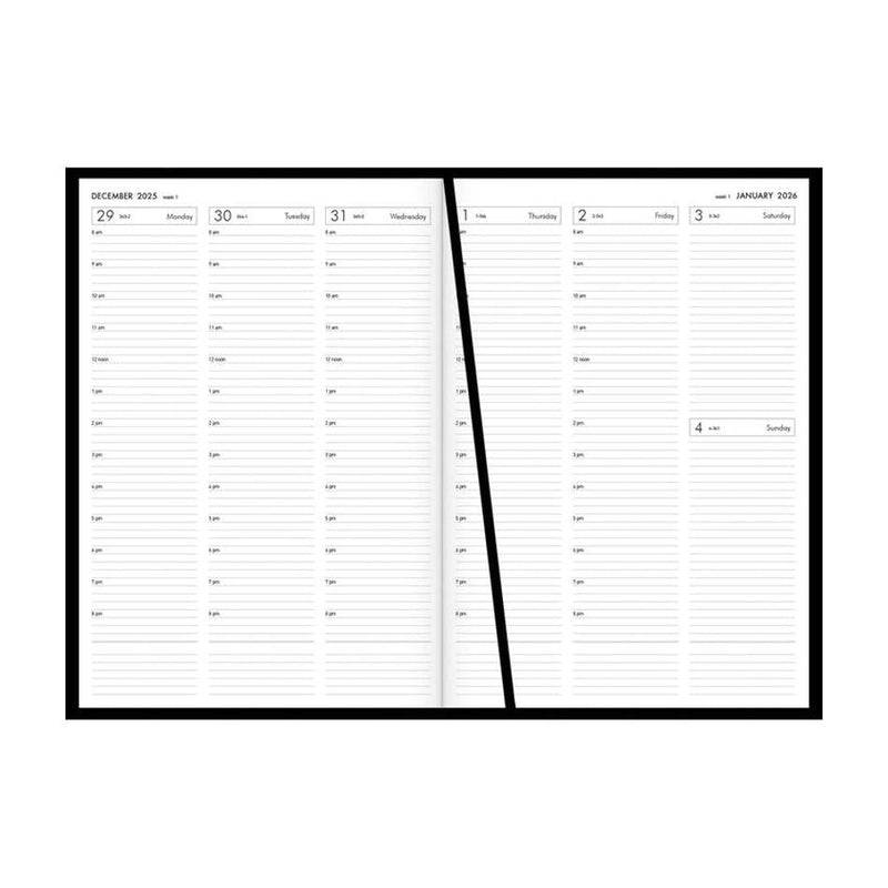 Collins A43A Black Appointment Diary, Week to View, 2024_2