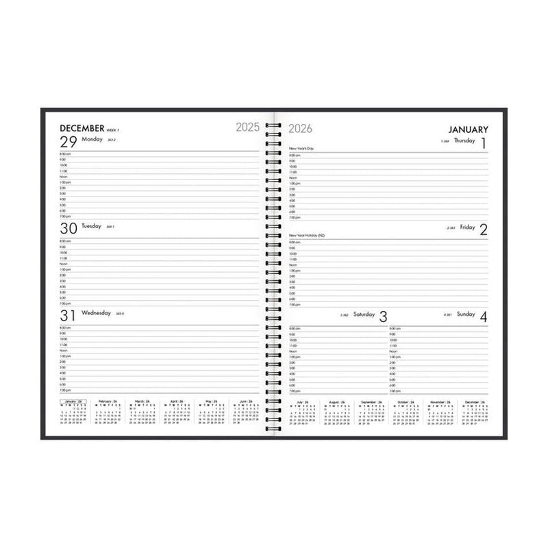 Collins A43 Week To View Diary Navy Even Year 441092_2