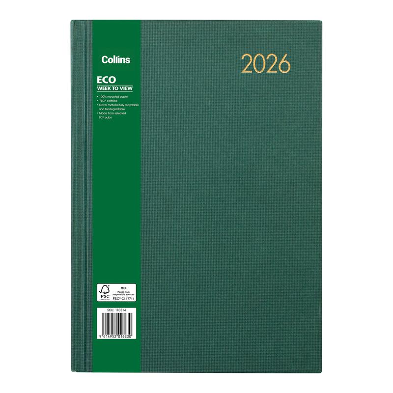 Collins Eco A43 Week Per View Diary 2026 110314_1