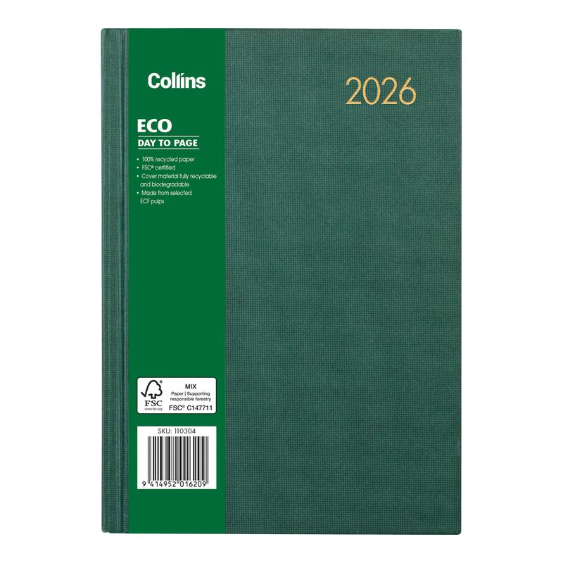 Collins Eco A51 Day Per Page Diary 2026 110304_1