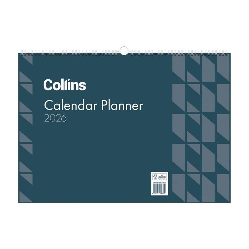 Collins Even Year Calendar 1 Month View Wiro Bound 420mm_1