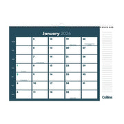 Collins Even Year Calendar 1 Month View Wiro Bound 420mm_2