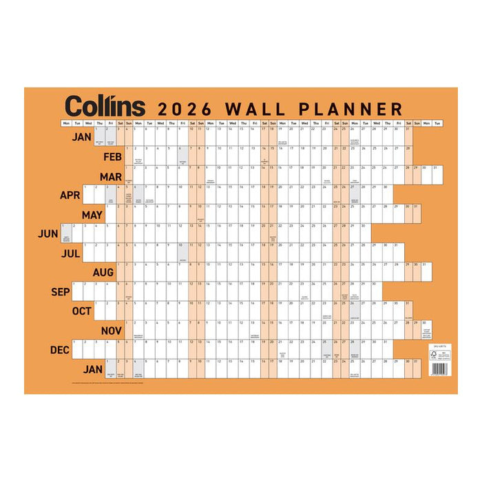 Collins Wallplanner A3 Unlaminated 2026 438176_1