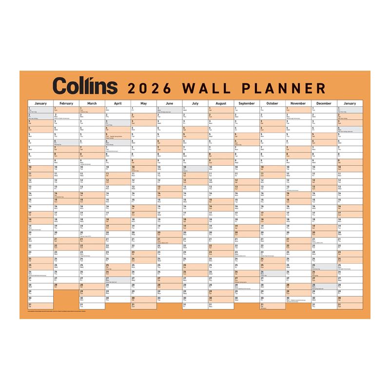 Collins Wallplanner A3 Unlaminated 2026 438176_2