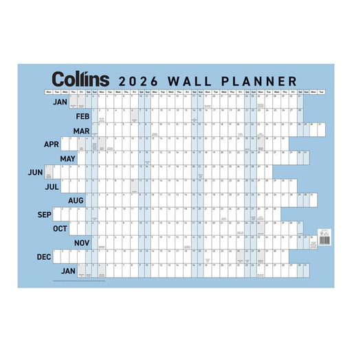 Collins Wallplanner Large 700 X990mm Unlaminated 2026 438174_1