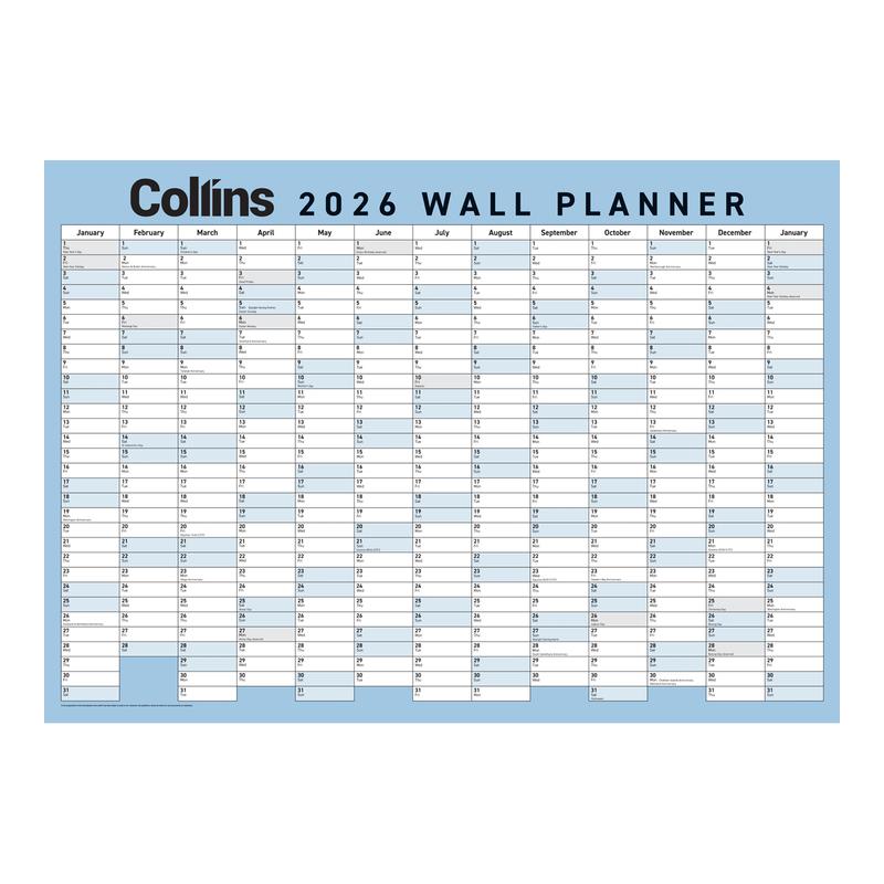 Collins Wallplanner Large 700 X990mm Unlaminated 2026 438174_2