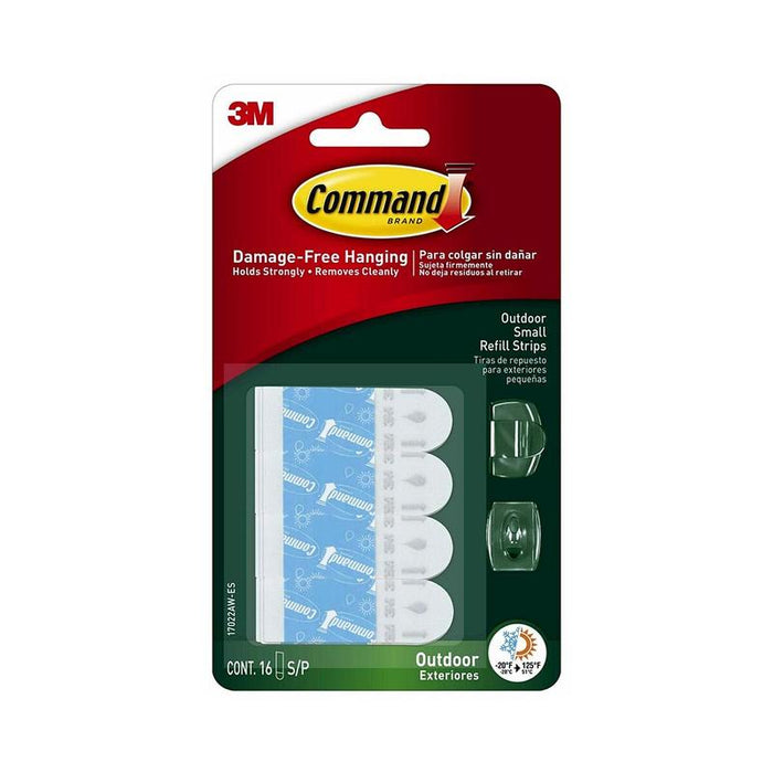 Command Outdoor Refill Strips 17022AW-ES Small, Pack of 16 11182_1
