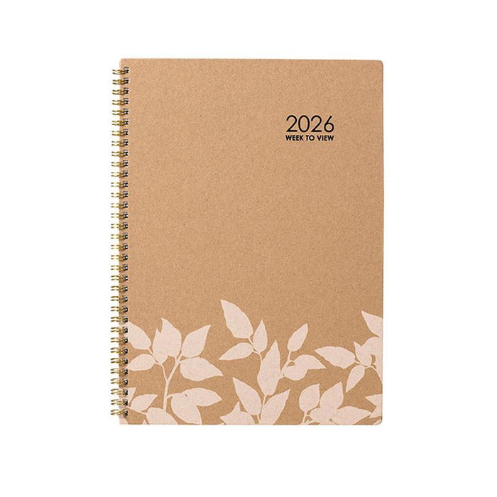Cumberland 2026 Ecowise Diary A4 Week To View Kraft 47SECB26_1