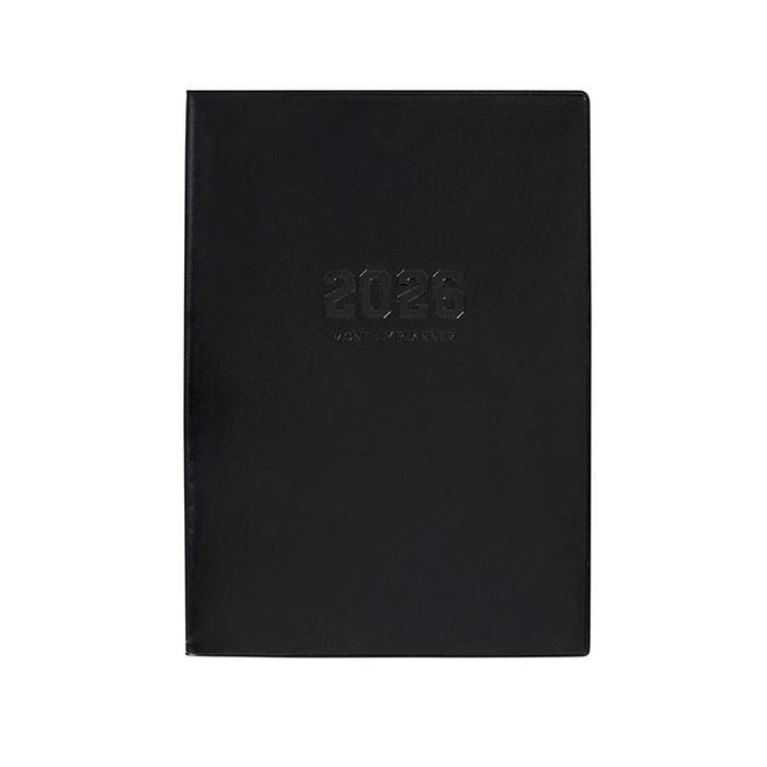 Cumberland 2026 Monthly Planner A5 Month To View Black 548PBK26_1