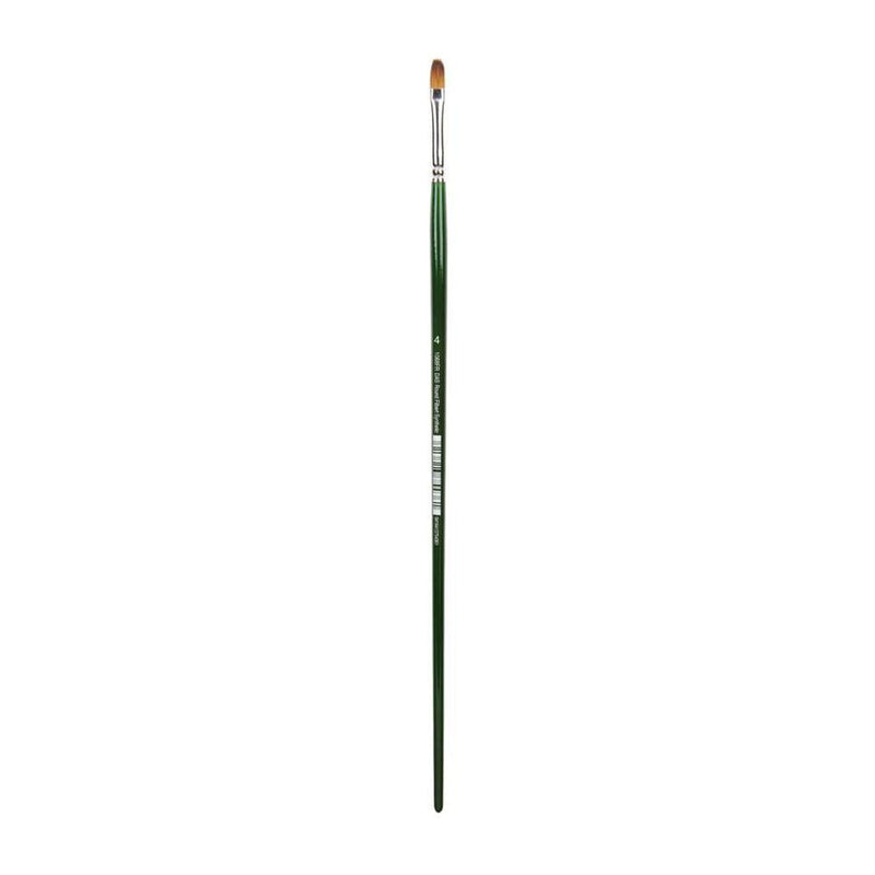 DAS S1068FR Synthetic Filbert LH #4 Brush, Synthetic Hair_1
