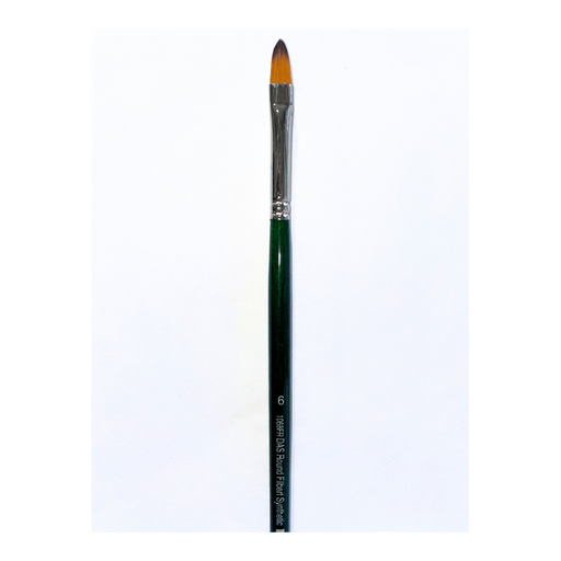 Das S1068FR Synthetic Filbert Long Handle Brushes - Size 6, Oil Painting_1