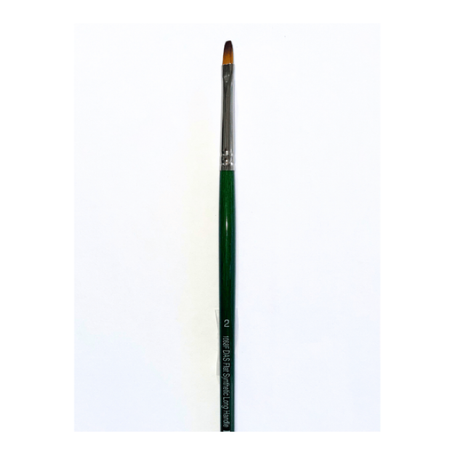 Das S1068F Synthetic Flat Long Handle Brushes - Size 2_1