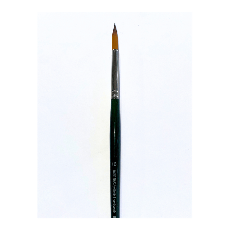 Das S1068R Synthetic Round Brush Long Handle - Size 16, Oil Painting_1