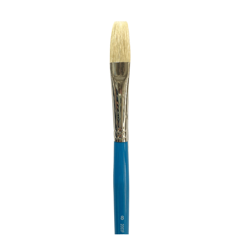 Das S2003F Flat Bristle Brushes - Size 8, OilAcrylic_1