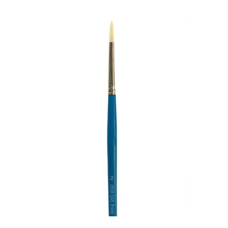 Das S2003R Bristle Round Brushes - Size 2, Oil Painting_1