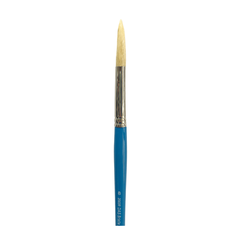 Das S2003R Bristle Round Brushes - Size 8, Pure Bristle_1