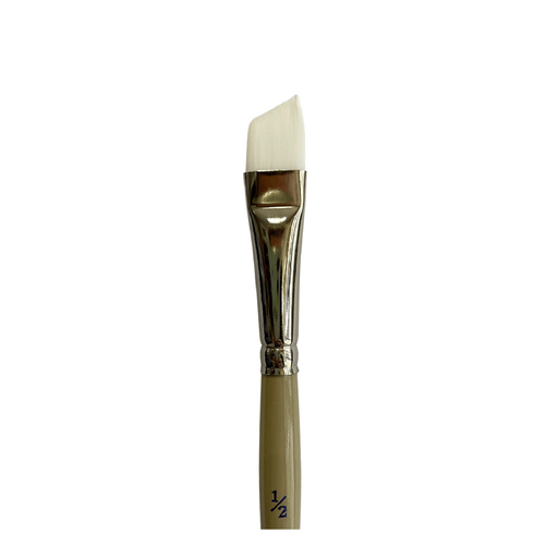 Das S9950 White Taklon Angular Paint Brushes - Size 12_1