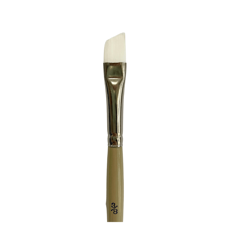 Das S9950 White Taklon Angular Paint Brushes - Size 38_1