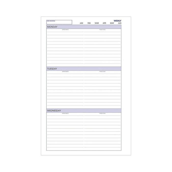 Debden Desk Dayplanner Refill Undated Week to View CDDK1016_3