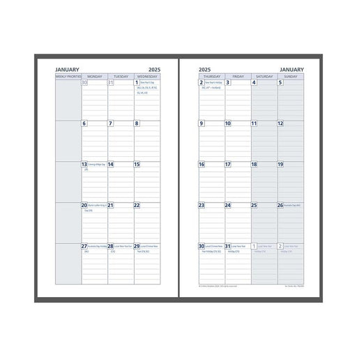 Debden Personal Dayplanner Refill 2025 Month to View CDPR230025_2