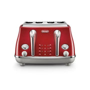 Delonghi Icona Capitals 4 Slice Toaster and Kettle Set - Red_2