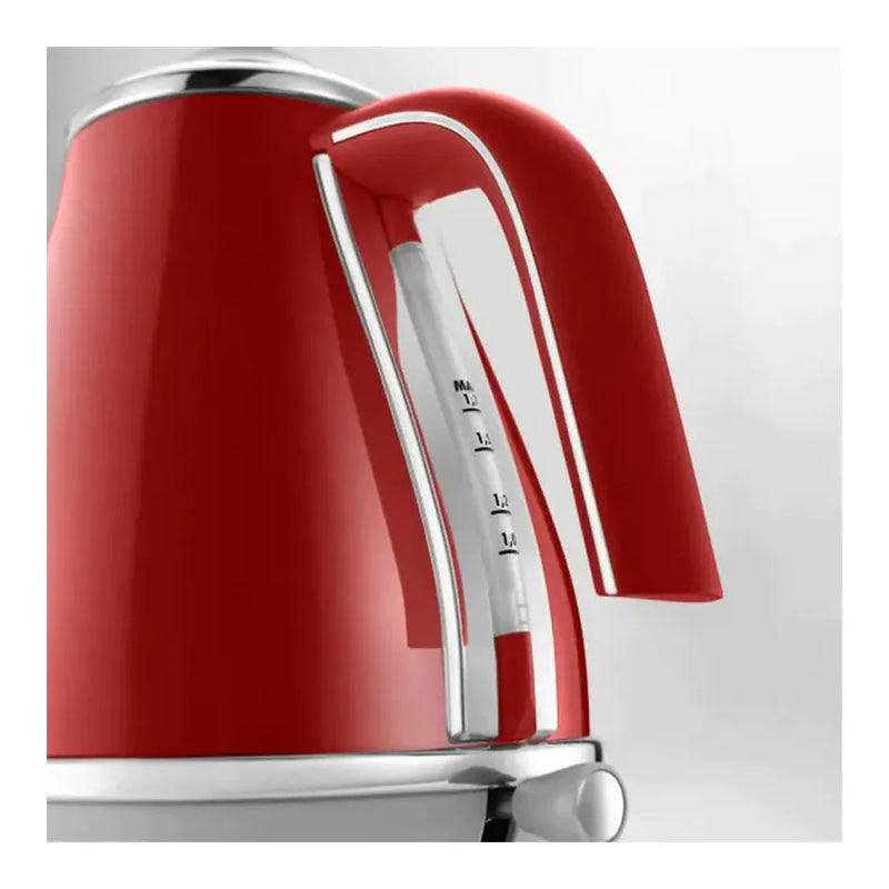 Delonghi Icona Capitals 4 Slice Toaster and Kettle Set - Red_6