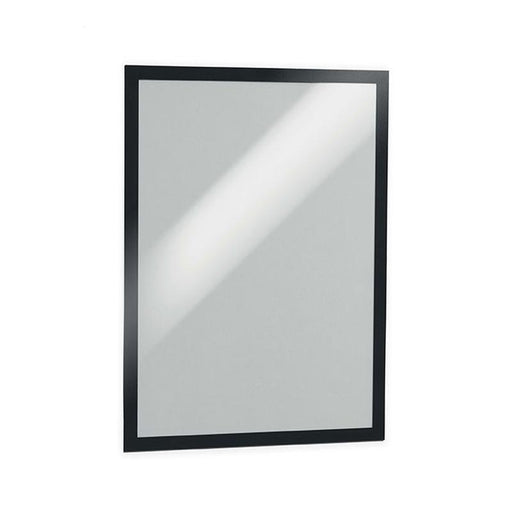Durable Duraframe Self-Adhesive Sign Holder A3 Black Pk2 487301_1
